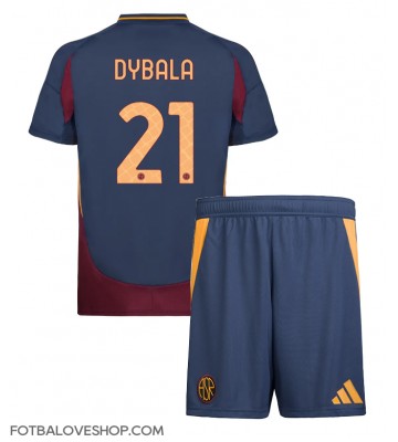 AS Roma Paulo Dybala #21 Dětské Alternativní Dres 2024-25 Krátký Rukáv (+ trenýrky)